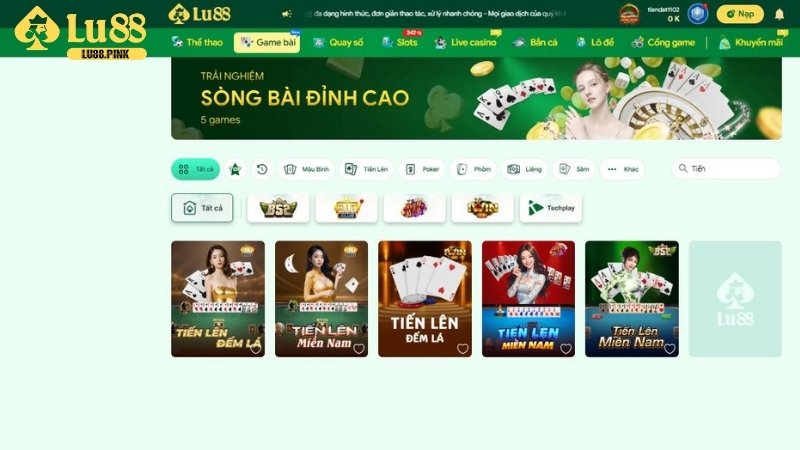 Hướng dẫn các bước chơi Tiến lên miền Nam Lu88