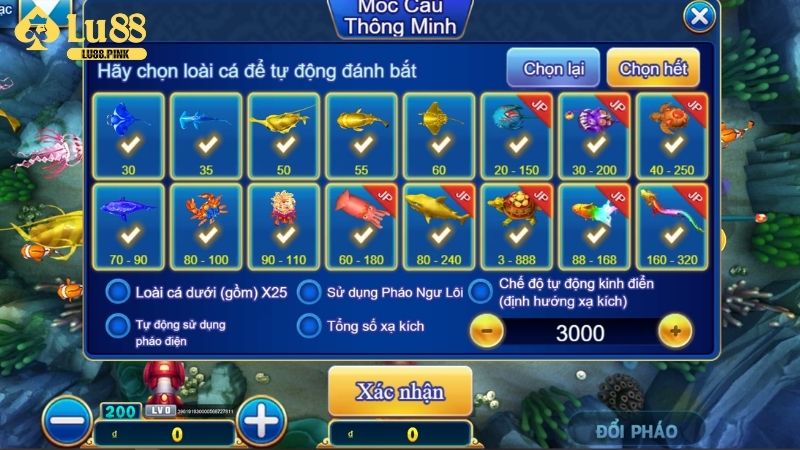 Mẹo chơi Jackpot Fishing Lu88 thắng đậm